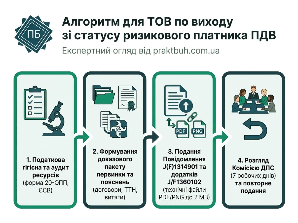 Алгоритм виходу з категорії ризикових - Покрокова інструкція